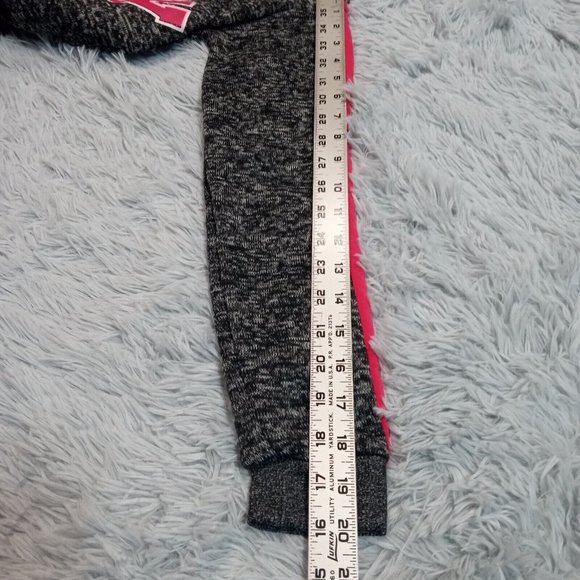 New Look Womens Hoodie Sweatshirt Gray Pink M‎ Legendary Marled Pockets - Picture 9 of 12